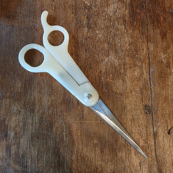 Other - Vintage WAHL Barber Shears Scissors 1954 Patent 2676405 Celluloid Stainless 7"